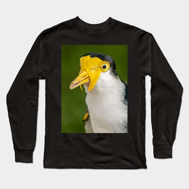 Australian Masked Lapwing (Plover) Long Sleeve T-Shirt by Upbeat Traveler